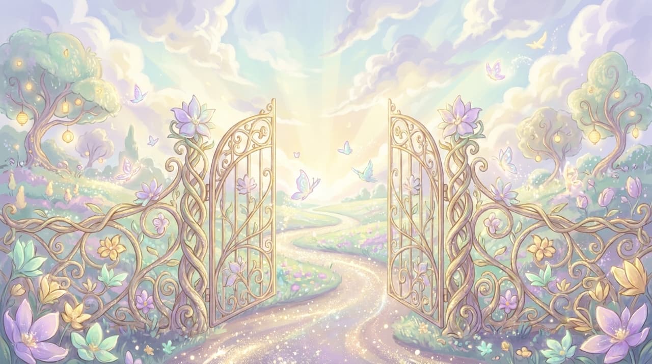 A magical gate opening into Taleviro